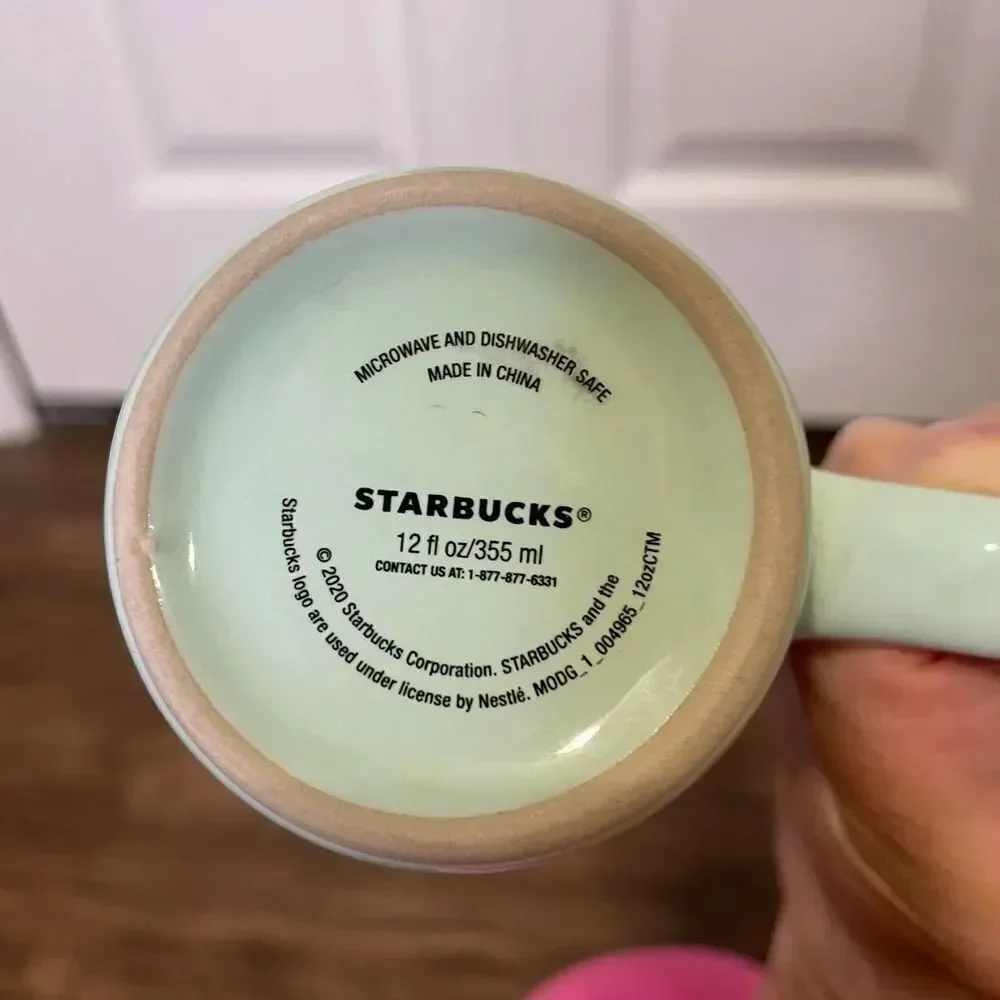 Starbucks 2020 Winter Coffee Mug Cup 12 FL OZ Mint Color